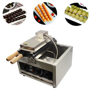 Máquina para hacer gofres con bolas y brochetas de 220V, máquina Takoyaki, sartenes eléctricas para hornear, equipo comercial para hacer huevos y aperitivos
