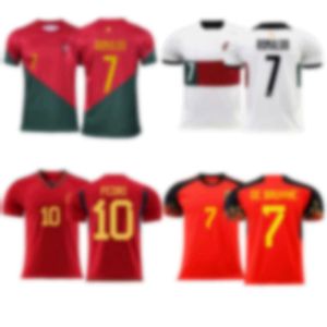 2223 Coupe du monde Single Top Portugal Belgique Belgique Croatie Croatie Modric Soccer Jersey