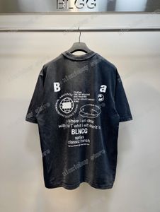 22ss Hommes Femmes Designers t-shirts Paris Sport baseball DESTROYED tee-shirt en coton à manches courtes Crew Neck Streetwear xinxinbuy noir gris XS-L