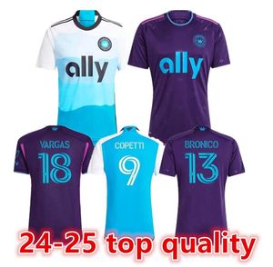 23 24 25 Charlotte Fc Swiderski Men Soccer Jerseys Fuchs Bender Ortiz Alcivar Ruiz Walks Armour à la maison Version Joint Blanc Shirt Short Sleeves Adult Uniforms66