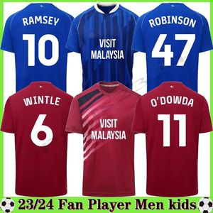 23 24 Cardiff Soccer Jerseys City RAMSEY 2023 2024 O'DOWDA 2023 2024 RALLS ADAMS WINTLE SAWYERS ROBINSON RINOMHOTA WATTERS Camisetas de fútbol ETETE para hombre