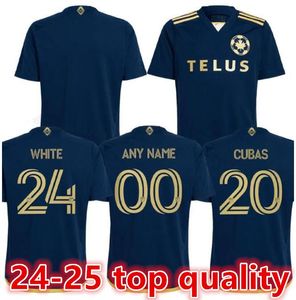 2024 2025 Jerseys de fútbol de Vancouver Whitecaps Home Away Men Kids Full Kits Fans Jugador Versión 24 25 Camisa de fútbol Tailandia Calidad66