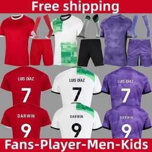 23/24 G a K P O Fans Player version hommes kits de football pour enfants ensembles s ZoboSZLaI Home away 3ème maillot de football L UIS DIAZ A RNOLD D ARWIN M A C ALLISTER maillot de football