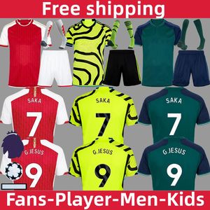 23/24 G.JESUS Fans Player version kits de football pour hommes et enfants ensembles ArsEn Home troisième maillots de football à l'extérieur maillots de football S A K A ODEGAARD HAVERTZ RICE maillots de football