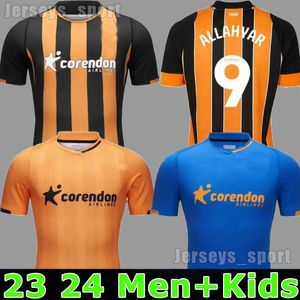 23 24 Camisetas de fútbol de Hull City 23/24 Los tigres Ámbar WILKS HONEYMAN M.SMITH BERNARD EAVES SCOTT RAXTER GREAVES LEWIS-POTTER EMMANUEL CANNON Terceras camisetas de fútbol