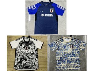 23/24 Japon Captain Tsubasa Jingle Cartoon Version T-shirts Men's Summer Soccer Fan Polos Badge en tissu respirant broderie de football extérieur professionnel décontracté professionnel