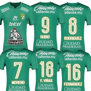 23-24 Camisetas de fútbol de Leon Club de México personalizado Uniforme de fútbol de calidad tailandesa Inicio 18 F.VINAS 7 MORENO 9 RUBIO 8 RODRIGUEZ 16 FERNANDEZ Kingcaps personalizados DESGASTE