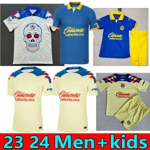 23/24 S-4XL LIGA MX Club America Soccer Jerseys R.MARTINEZ 2203 2024 D.VALDES PEDRO B.RODRIGUEZ FIDALGO chemise A.ZENDEJRS HENRY F.VINAS Uniforme de football hommes enfants kits ensembles