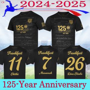 2024 125ème maillots de football de Francfort Marmoush M. Gotze Knauff Skhiri Koch Kit de football pour hommes et enfants 125e anniversaire