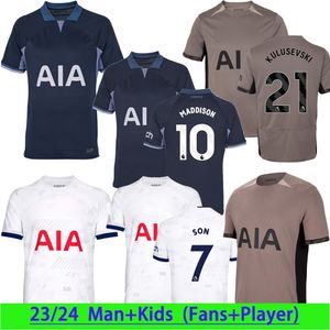 23 24 SON Camiseta de fútbol MADDISON Camisetas de fútbol Totten maillot Jerseys ROMERO Camiseta de fútbol Manga corta Nombres y números de bricolaje Camiseta clásica