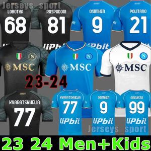 23 24 SSC Napoli MARADONA Jerseys de fútbol NAVIDAD Halloween Burlon Maglietta da calciatore OSIMHEN INSIGNE 2023 2024 SSC Nápoles MAGLIA Hombres Niños Camisetas de fútbol