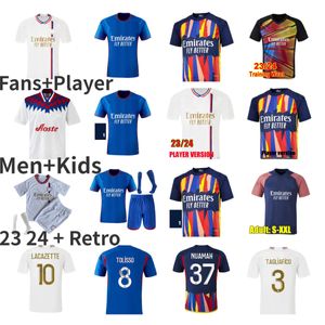 2023 2024 Lyon 3.º camisetas de fútbol OlyMPiQUE LYOnNAis hombres camiseta de fútbol para niños Hogar lejos 3.º ventiladores Jugador AOUAR CHERKI TOLISSO M.BALDE JEFFINHO ALVERO maillot de foot 4XL