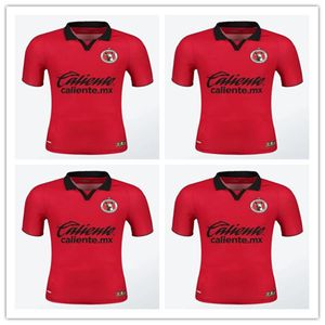 23 24 Tijuana Football Club Manotas Martinez Castillo Rosa 2023 2024 Camisa de fútbol de niños rojos negros en casa/lejos