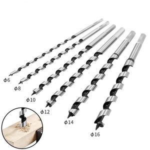 230 mm HSS Twist Drill Bits 6810121416mm Metal Steel Center Foret for Wood Porte Berning Raming Woodworking Tools 240418