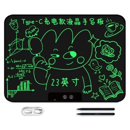 Tablette d'écriture LCD 230x23 pouces pour enfants, tableau de graffitis avec 2 stylos, tablette de dessin électronique, tampons de dessin, planche d'apprentissage, jouet éducatif