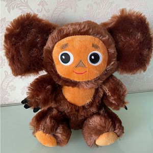 23CM Anime Cheburashka juguetes de peluche ojos grandes mono muñeca Kwaii Rusia orejas enormes monos estilo bebé dormir apaciguar muñeca juguetes niños niñas regalo