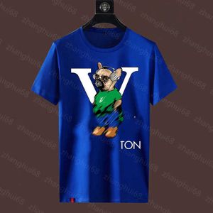 23ss t-shirt décontracté designer t-shirt Marque de vêtements pour hommes d'été Col rond Pur coton Lettre de chien de musique logo impression t-shirt à manches courtes Vêtements pour hommes de haute qualité a1