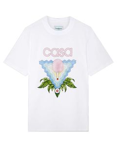 23SS NEW CASABLANCA Diseñador Classic Fashion Cody Tamish Table Tennis Flower Men and Women Pareja Camiseta de manga corta hawaianas