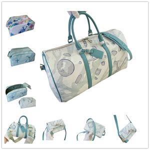 23ss plus récent Dream Bag Designer Sacs à main Steamer Sac à bandoulière Femmes Hommes Week-end Keepall Sac de voyage XS Sac à main Maquillage Cosmétique Embrayage Sac de lavage Bleu clair Bandoulière