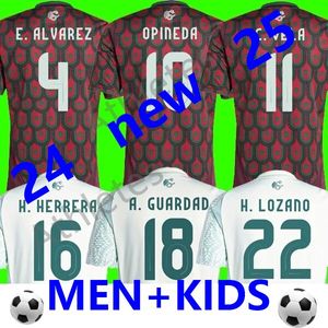 24 25 Copa América México Camiseta de fútbol O.PINEDA 1985 Camiseta de fútbol vintage Camiseta de fútbol roja y blanca C. VELA Conjunto para niños y niñas Calzado