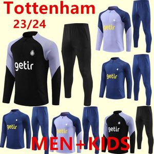 24/25 Populaire Tottenham Football Sportswear Set Training Shirt 23 24 Tottenham Long Mancheve Kane Sportswear Football Veste Chandal Futbol Adult and Children