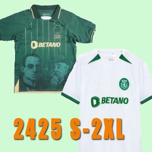 24 25 S-4XL Sport CP 23 24 Lisboa Soccer Jerseys Home Green Lisbonne spéciale Jovane Sarabia Vietto Maillot Jersey Sporting Club de Football Kit Kid Kit Kit