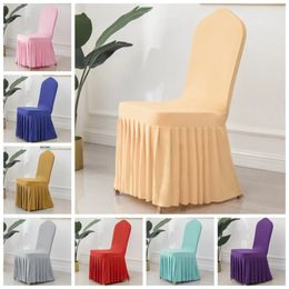 24 couleurs Couvre à chaise à jupe