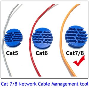 Peine de cable de red de 24 agujeros, categoría Cat7 Cat8 para Cable de cableado/gestión/herramienta de Cable de fijación, herramienta profesional de 20MM de espesor