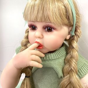 24 pulgadas realistas Reborn Eat Fingers Baby Baby Drler Dolls 60 cm Boneca Boneca Bebe Reborn Toys For Kids Playmate Regalos