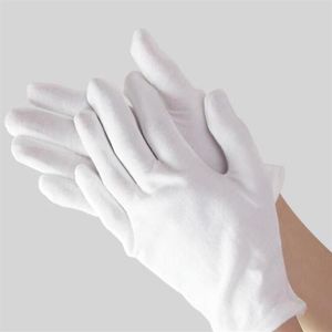 24 paires de gants blancs pur coton étiquette fine plaque de jeu perle tissu travail hommes et femmes travail travail protection porter Resist217H