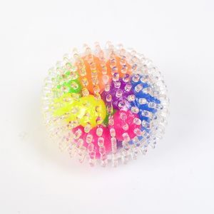 24 uds. Dedos sensoriales juguetes 6cm bola de cuentas de color TPR globo de descompresión de goma juguete amasar autismo ansiedad alivio del estrés 727 X2