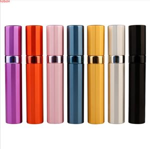 24 x voyage 8ML Mini Portable remplaçable vide atomiseur bouteille de parfum en aluminium vaporisateur parfum conteneurs marchandises