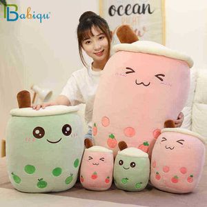 2470Cm Nuevo Kawaii Real Life Bubble Tea Cup Cuddle Cojín Relleno Fruta Leche Taza de té Pop sofá Cojín Niños Chica Amantes Regalos J220729