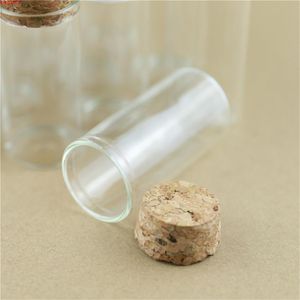 24 piezas 30*60mm 25ml corchos pequeño tapón de botella de vidrio almacenamiento picante contenedor vacío Mini frascos Vial DIY Crafthigh qualtity