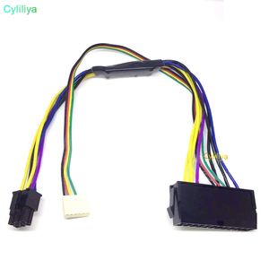 24Pin to 2 Port 6Pin 18AWG 30cm SFF Mainboard Adaptor Power Cable For HP Z220 Z230 ATX PSU Supply Connector 24P To 6P(hl)