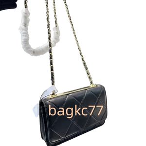 24SS Vente chaude Mode Femme Sac Véritable Sacs à bandoulière en cuir Luxurys Designer Lady Sac à main Bourse Designer Girl Lambskin Cross Body Gold Chain Card Sacs La