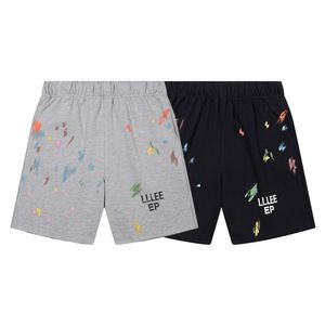 24ss USA Coton Splash Encre Peint À La Main Graffiti Imprimer Shorts Femmes Hommes skateboard Sweatshort Courir Pantalon Moyen Jogging Pantalon De Survêtement Court 0118