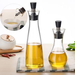 Utensilios de cocción 250/500 ml Cocina Vinagre Dispensador de aceite Cruet Botella de vertido a prueba de fugas