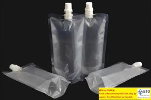 Sac d'emballage de boisson en plastique debout de 250ml, pochette à bec pour jus, lait, café, boisson, liquide, sac d'emballage, pochette de boisson, 2000 pièces