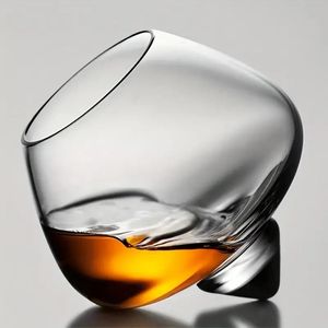 250 ml verres à whisky ventre bière verre rotatif vin rouge filature whisky roulant liqueur brandy secouant tasse maison rock bar décor 231226