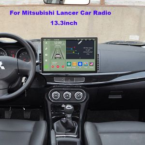 256g 13.3 pouces 2din Radio Car DVD Stéréo pour Mitsubishi Lancer Android Auto Car Multimedia Player GPS Navigation Head Unit Carplay 4G