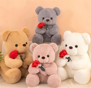 25cm jouets au coucher Valentines peluche peluche amour ours en peluche poupée en peluche