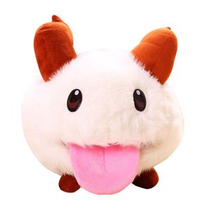 25 cm lindos juguetes de peluche Poro Kawaii Anime Poro muñecas animales de peluche niños juguete para niños niños niñas bebé colección de regalos LA451