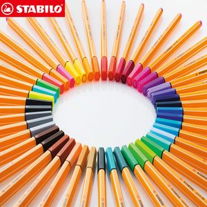 25pcs STABILO Point 88 Fineliner Fiber Pen Stylo Marqueur 0.4mm Feutre Astuce Croquis, Anime, Illustration De L'artiste, Stylo Dessin Technique