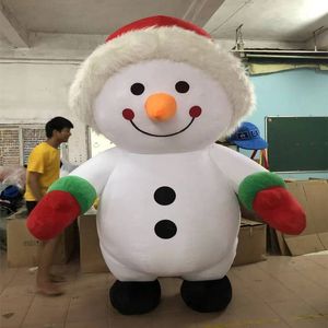 260 cm bonhomme de neige gonflable homme en peluche personnage de dessin animé mascotte Costume publicité cérémonie déguisement fête Animal carnaval