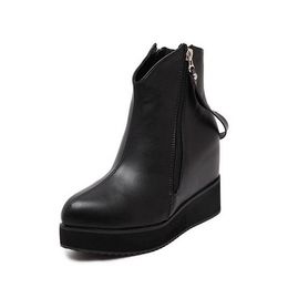 High Heel Platform Ankle Boots Black Online | High Heel Platform ...