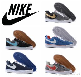 NIKE HACHI LOW Gray gold skate shoes fur leather nike high top blazer skateboarding shoes outdoor casual walking shoes dark blue white