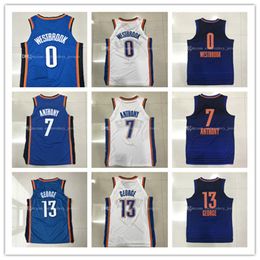 Wholesale Mens New season jerseys Russell Westbrook Carmelo Anthony Paul George Stitched jersey