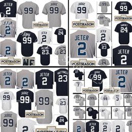 Wholesale Men Aaron Judge Derek Jeter jersey stitched Babe Ruth Don Mattingly Gary Sanchez Mickey Mantle jerseys