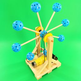 Self made Ferris wheel DIY small of children's manual assembly model materials science and technology small invention